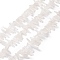Natural Quartz Crystal Pointed Beads Strands, Frosted, Bullet, Faceted, 14~51x4~13x4~12mm, Hole: 0.8mm, about 52~66pcs/strand, 15.5 inch~15.9 inch(39.5~40.5cm)