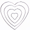Iron Hoops, Macrame Ring, for Crafts and Woven Net/Web with Feather Supplies, Heart, 150mm
