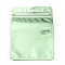 Plastic Packaging Yin-yang Zip Lock Bags, Top Self Seal Pouches, Rectangle, Light Green, 11.9x8.9x0.24cm