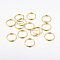 Iron Jump Rings, Open Jump Rings, Cadmium Free & Lead Free, Jewelry Jump Rings For DIY Jewelry Making, Golden, 18 Gauge, 12x1mm, Inner Diameter: 10mm, about 3520pcs/1000g