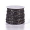 Iron Cable Chains, Unwelded, Flat Oval, Popular for Jewelry Making, Important Decoration, Lead Free & Nickel Free, Gunmetal, 3x2x0.6mm