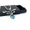 Stainless Steel Pave Synthetic Turquoise Deer Pendant Necklaces for Men Women, Stainless Steel Color