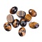 Natural Tiger Eye Cabochons, Faceted, Oval, 18x13x6mm