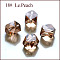 K9 Glass, Imitation Austrian Crystal Beads, Grade AAA, Faceted, Cornerless Cube Beads, PeachPuff, 7.5x7.5x7.5mm, Hole: 0.9~1mm