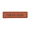 Imitation Leather Label Tags, with Holes & Word Handmade, for DIY Jeans, Bags, Shoes, Hat Accessories, Rectangle, Chocolate, 10x40mm