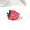 PVC Claw Hair Clips, Fruit, Hair Accessories for Women & Girls, Strawberry, 49x51mm