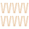 10Pcs Alloy Bikini Clips, Bra Clasp Replacement Part, Lingerie Chest Closure, V Shape, Golden, 66x33x2.8mm, Inner Diameter: 60x1.8mm