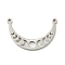 Non-Tarnish 304 Stainless Steel Pendants, Moon Phase Charms, Stainless Steel Color, 14x21.5x1mm, Hole: 1mm