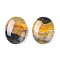 Natural Bumblebee Jasper Cabochons, Oval, 30.5x22x7mm