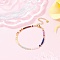 Chakra Natural Mixed Gemstone Chips Beaded Bracelets for Women, with TOHO Round Seed Beads Beads & 304 Stainless Steel & Brass Findings, Facted, 7-1/8 inch(18cm)