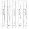 10Pcs 5 Style Acrylic Clay Depth Guides, Rectangle, Clear, 29.5x250x2.5~7mm, 2pcs/style