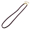 Nylon Milan Cord Necklace Making, with Brass Findings and Stainless Steel Claw Lobster Clasps, Golden, Long-Lasting Plated, Purple, 17.91~18.31 inch(45.5~46.5cm)