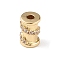 Rack Plating Brass Micro Pave Clear Cubic Zirconia Beads, Cadmium Free & Lead Free, Long-Lasting Plated, Column, Real 18K Gold Plated, 8x5mm, Hole: 2mm