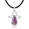 Angel Natural Amethyst Pendant Necklaces, No Size