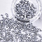 Baking Paint Glass Beads, Cube, Gray, 2~6x2x2mm, Hole: 0.8mm, about 30000pcs/bag