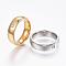 304 Stainless Steel Wide Band Rings, with Cubic Zirconia, Size 6~10, Mixed Color, 16~20mm