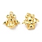 Rack Plating Brass Pendant Settings For Enamel, Lead Free & Cadmium Free, Long-Lasting Plated, Bear, Real 18K Gold Plated, 14.5x16x7mm
