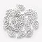 Tarnish Resistant 304 Stainless Steel Pendants, Feather, Stainless Steel Color, 17.7x10.4x1mm, Hole: 1.5mm