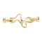 Brass Micro Pave Green Cubic Zirconia Fold Over Clasps, Cadmium Free & Nickel Free & Lead Free, Snake, Real 18K Gold Plated, 57mm