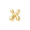 Brass Pendants, Cadmium Free & Nickel Free & Lead Free, Real 18K Gold Plated, Letter X, 22.5x20x7mm, Hole: 3x2.5mm