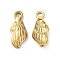 Ion Plating(IP) 304 Stainless Steel Pendants, Conch Charm, Golden, 18x7.5x3mm, Hole: 1.8mm