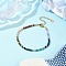 Chakra Natural Mixed Gemstone Chips Beaded Bracelets for Women, with TOHO Round Seed Beads Beads & 304 Stainless Steel & Brass Findings, Facted, 7-1/8 inch(18cm)