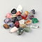 Natural & Synthetic 24 Style Mixed Stone Pendants, with Brass Clasps, Mixed Color, 20~26x11~22x10~22mm, Hole: 6x2mm