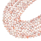 arricraft About 282 Pcs Frosted Nature Stone Beads 8mm, Natural Red Netstone Round Beads, Gemstone Loose Beads for Bracelet Necklace Jewelry Making (Hole: 1mm)