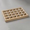 Wood Necklace Display Organizer Case with Velvet, Jewelry Tray for Necklaces Pendants Showing, Rectangle, Moccasin, 35x24x3.1cm