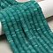Natural White Jade Beads Strands, Frosted, Disc Beads, Heishi Beads, Dyed, Light Sea Green, 6.5x1.5mm, Hole: 0.8mm, about 248~253pcs/strand, 15~15.31 inch(38.1~38.9cm)