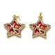 Латунные подвески с фианитами KK-B028-05G-A-1