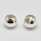 Латунные твердые круглые бусины KK-M085-28S-NR-2