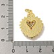Латунные микро проложить кубического циркония подвески KK-N254-136E-G-3