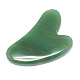 Естественные зеленые авантюрины gua sha доски G-S336-57A-2