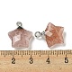 Натуральные кварцевые подвески из клубники G-P540-01P-08-3