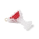 Подвески из стеклянных бусин для вина PALLOY-MZ00551-3
