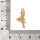 Латунные микропаве прозрачные подвески с фианитом KK-M294-08G-01-3
