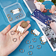 12 пара серег-колец Huggie Hoop из нержавеющей стали 202 и 304 EJEW-SC0001-41-3