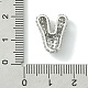 Подвески из латуни с покрытием из прозрачного кубического циркония KK-S378-01P-V-3