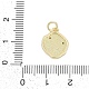 Латунные микропаве прозрачные подвески с фианитом KK-G522-07G-3