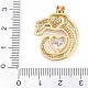 Латунные микро проложить кубического циркония подвески KK-M307-09G-3