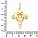 Латунные микро проложить кубического циркония подвески KK-C094-02G-3