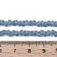 Матовые прозрачные стеклянные бусины GLAA-N016-4mm-29-2