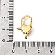 Застежки-клешни из прозрачной латуни с кубическим цирконием KK-Z078-46D-G-3