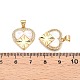 Латунные микропаве прозрачные подвески с фианитом KK-N254-203G-3