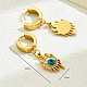 Серьги-кольца из нержавеющей стали от сглаза BR9271-6