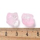 Выпечка расписные прозрачные стеклянные бусины GLAA-C035-01F-3
