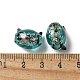 Нити из фольгированных бусин лэмпворк ручной работы FOIL-Z001-04H-4