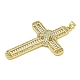 Подвески из кубического циркония с покрытием из латуни KK-U029-02G-02-2
