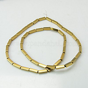 Немагнитные синтетический гематит бисер пряди G-H1608-9x3mm-1